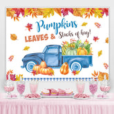 Kürbis Blätter LKWs Foto Hintergrund für Party